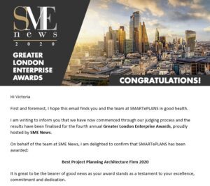 SMARTePLANS® Best Project Planning Architecture Firm SME Awards 2020