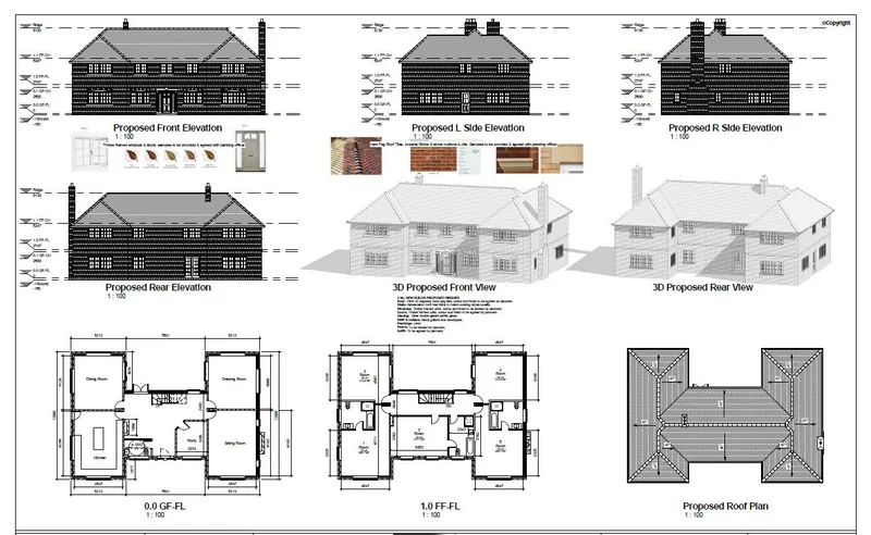 Planning applications and architectural drawings by SMARTePLANS