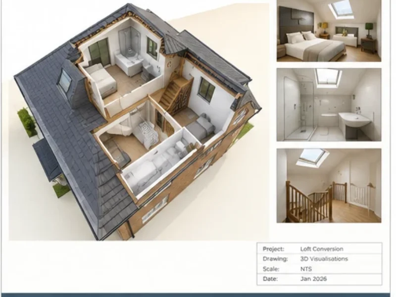 3D loft conversion visualisations