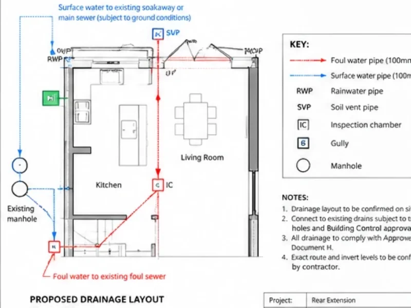 Drainage layouts